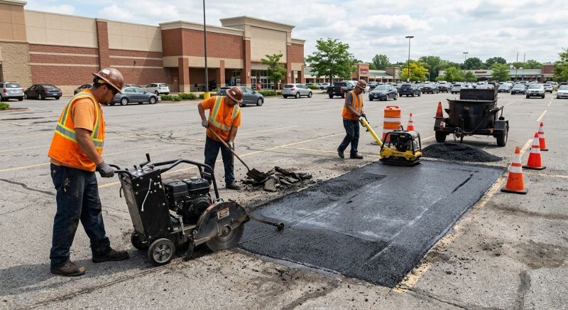 Asphalt Parking Lot Repair in Savannah, GA