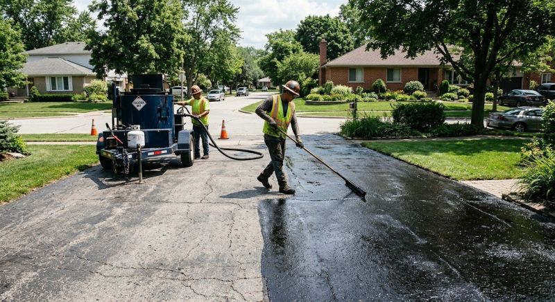 Blacktop Driveway Sealing in Miami Dade County, FL