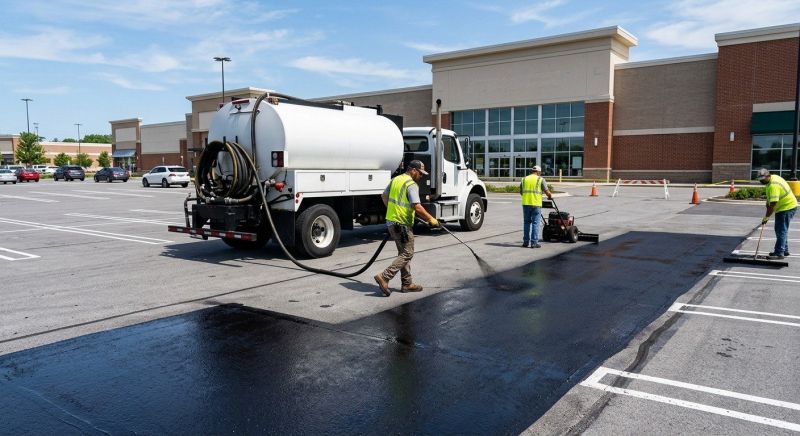 Church Parking Lot Sealcoating in Grand Rapids, MI