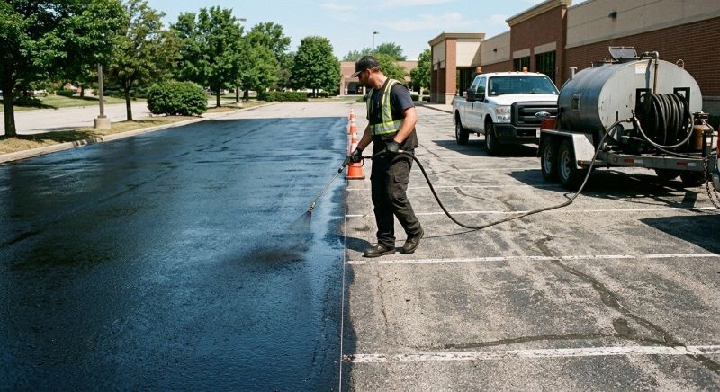 Church Parking Lot Sealcoating in Greenville, SC