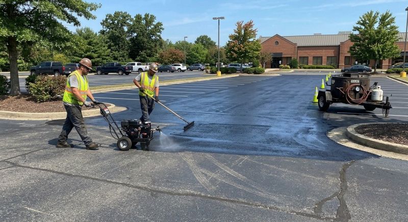 Church Parking Lot Sealcoating in Greenville, SC