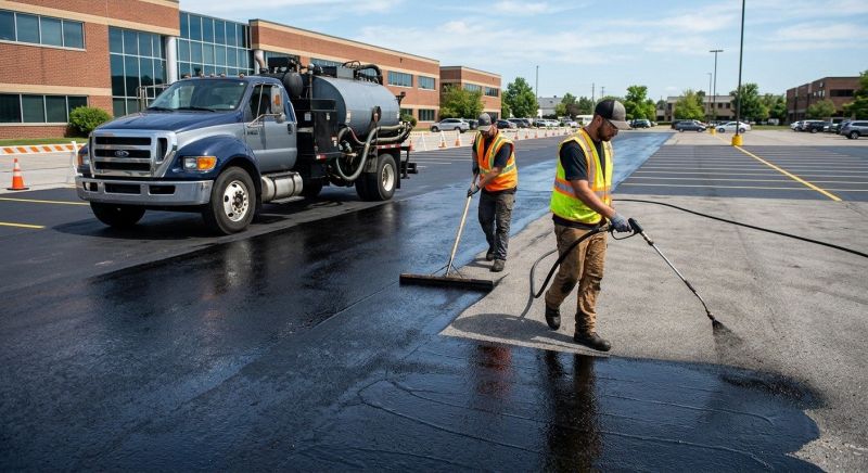 Commercial Asphalt Sealing in Denver, CO