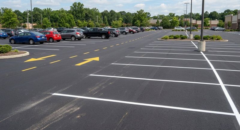 Parking Area Striping in Roswell, GA