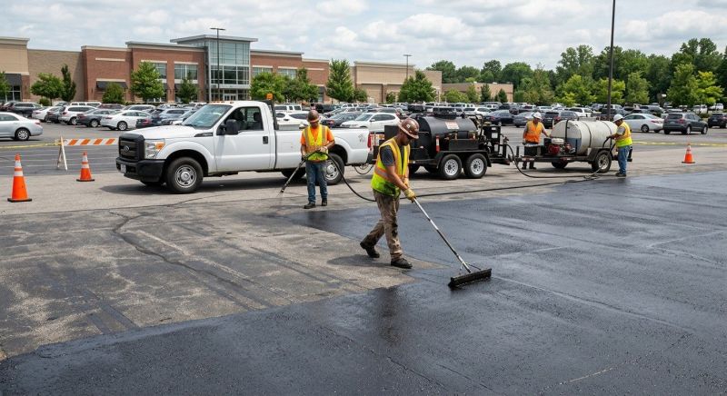 Parking Lot Sealcoating in Grand Rapids, MI